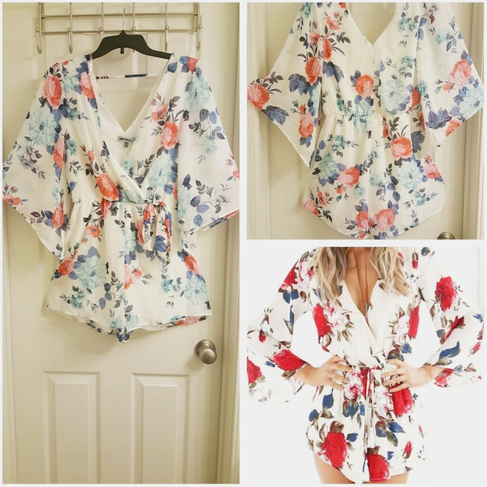 Chiffon Floral Romper  Sm & Med